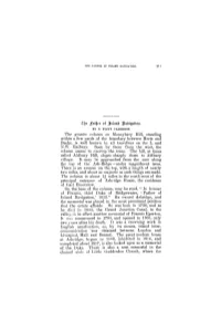 The Granite Column on Moneybury Hill, Standing Within a Few Yards of the Boundary Between Herts and Bucks, Is Well Known to All Travellers on the L