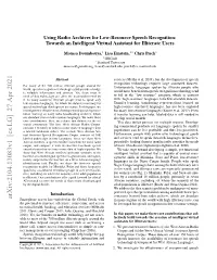 Using Radio Archives for Low-Resource Speech Recognition: Towards an Intelligent Virtual Assistant for Illiterate Users