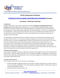 Call for Expressions of Interest