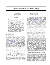 Graphlet Decomposition of a Weighted Network