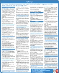 Kent County Council, Acting in Exercise of Its Powers Under the Road Traffic Regulation Act 1984, Makes Or Intends to Make the Following Orders