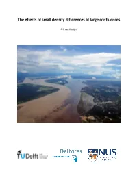 The Effects of Small Density Differences at Large Confluences
