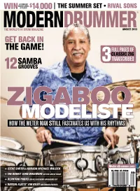 The Game! Full Pages of Classic Zig Samba 3Transcribed 12 Grooves Zigaboo Modeliste How the Meter Man Still Fascinates Us with His Rhythms