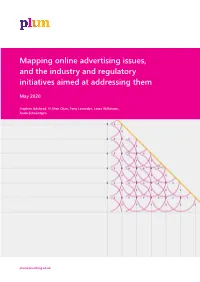 Mapping Online Advertising Issues, and the Industry and Regulatory Initiatives Aimed at Addressing Them