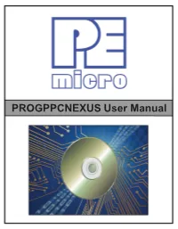 PROGPPCNEXUS User Manual