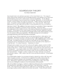 SOURDOUGH THEORY by Greg Carpenter