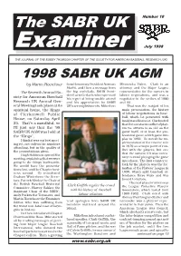 The SABR UK Number 10