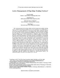 Active Management of Flap-Edge Trailing Vortices*
