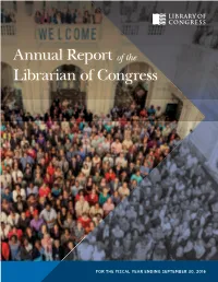 Annual Report of the Librarian of Congress