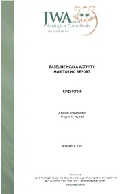Baseline Koala Activity Monitoring Report
