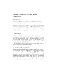 Entropy Encoding in Wavelet Image Compression
