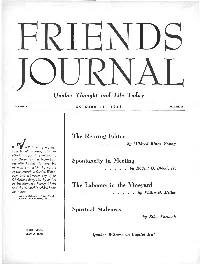 Quaker Thought and Life Today