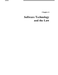 Software Technology and the Law Contents Page Introduction