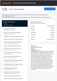 136 Bus Time Schedule & Line Route