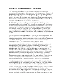 Federation Report