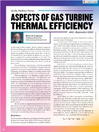 Machine Learning in Gas Turbines
