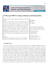 Trefftz-Type FEM for Solving Orthotropic Potential Problems
