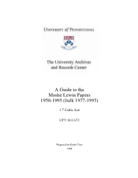 Guide, Moshe Lewin Papers