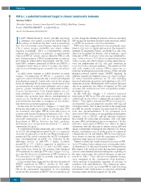 HIF-1Α: a Potential Treatment Target in Chronic Lymphocytic Leukemia