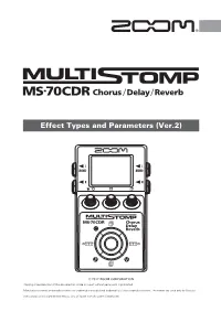 MS-70CDR Effects List (Ver.2)