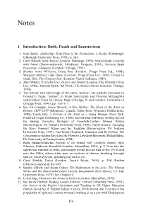 1 Introduction: Birth, Death and Resurrection