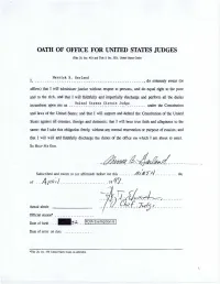 Previously Released Merrick Garland Docs