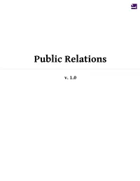 Public Relations