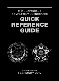 Quick Reference Guide