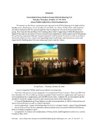 Summary Venus Exploration Analysis