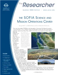 The SOFIA Science and Mission Operations Center