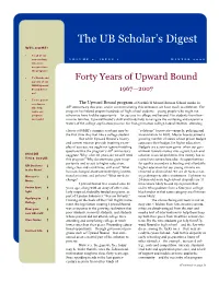 2008 Upward Bound Winter Newsletter 07-08