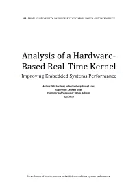 Analysis of a Hardware-Based Real-Time Kernel