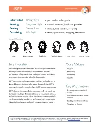 In a Nutshell Key Motivators Core Values