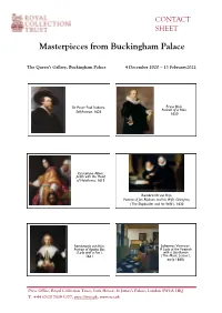 Masterpieces from Buckingham Palace