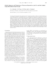 Orbital Alignment and Morphology of Pentacene Deposited on Au(111) and Sns2 Studied Using Photoemission Spectroscopy