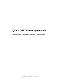 QDK - QPKG Development Kit