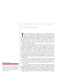 A Primer on U.S. Stock Price Indices