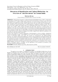An Overview of “Adi-Movements” in Colonial India