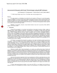 Assessment of Glaucoma with Ocular Thermal Images Using GLCM Techniques