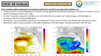 CW3E AR Outlook for California DWR’S AR Program