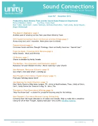 Sound Connections Unity’S New Thought Music Resource