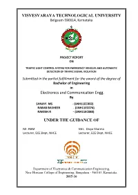 VISVESVARAYA TECHNOLOGICAL UNIVERSITY Electronics and Communication Engg. UNDER the GUIDANCE OF