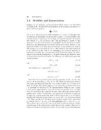 1.4 Stability and Linearization