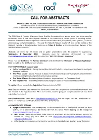 Call for Abstracts
