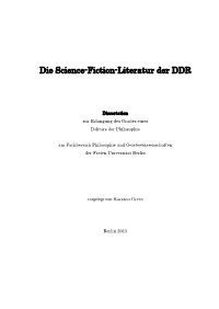 Die Science-Fiction-Literatur Der DDR