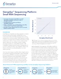 Genapsys™ Sequencing Platform: Small RNA Sequencing