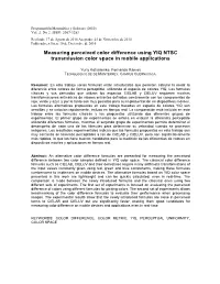 Measuring Perceived Color Difference Using YIQ Color Space