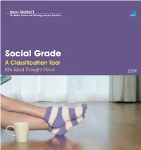 Social Grade a Classification Tool Bite Sized Thought Piece 2009 There Are Several Demographic Classification Systems Used in Market Research