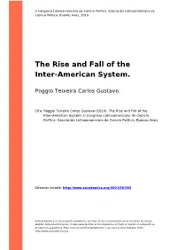 The Rise and Fall of the Inter-American System