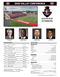2018 OVC Football Media Guide.Indd